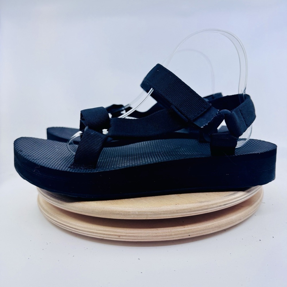Teva Original Universal Sandals Womens 10 Black Sport Hiking Shoes 1090969